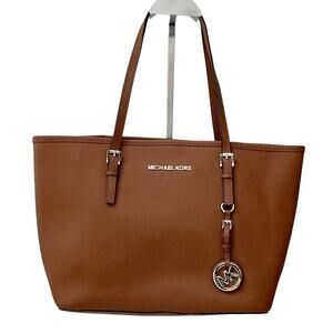 Michael Kors Acorn Brown Leather Tote Bag